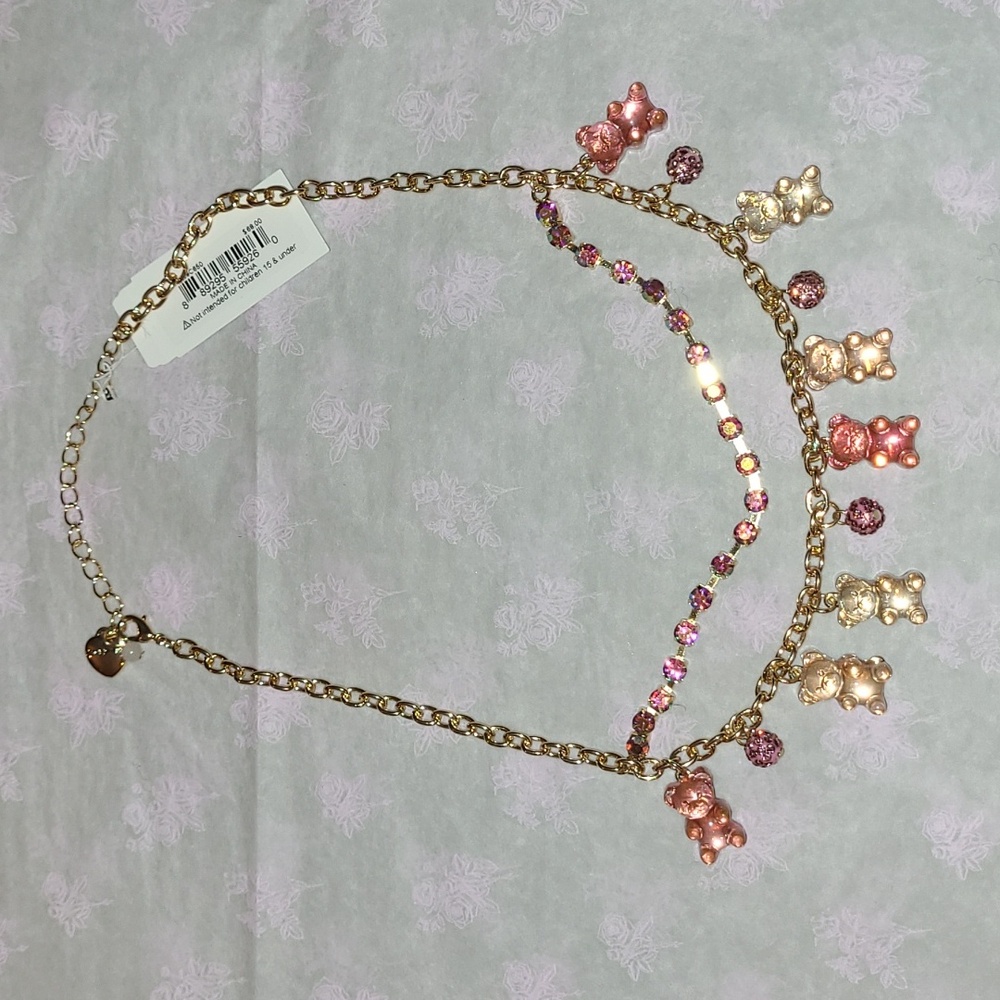 NWT Pink Gummy Bears Necklace!